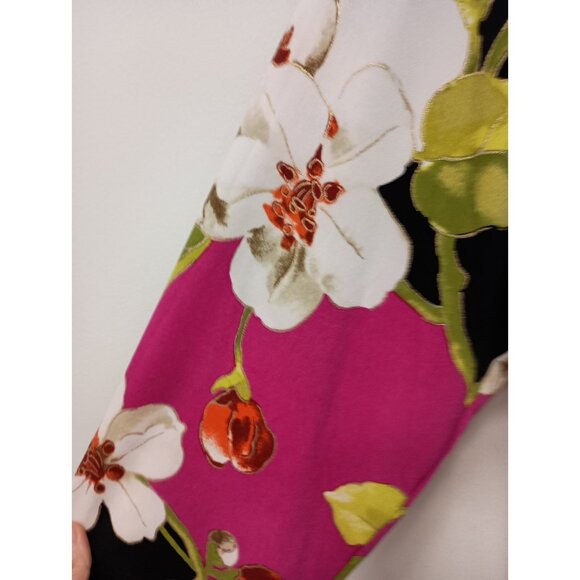 JM Collection Womens Wearable Art BOHO Tunic Top Size 1X Floral Embellished - Picture 3 of 8